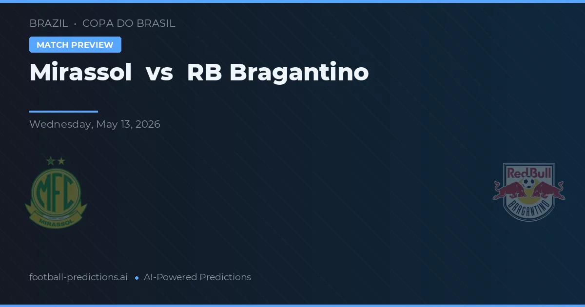 Mirassol vs RB Bragantino — předpověď a náhled zápasu