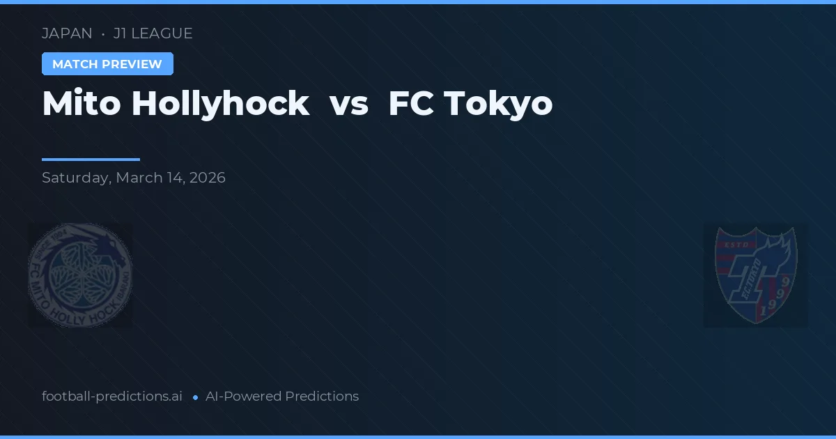Mito HollyHock vs FC Tokio — předpověď a náhled zápasu