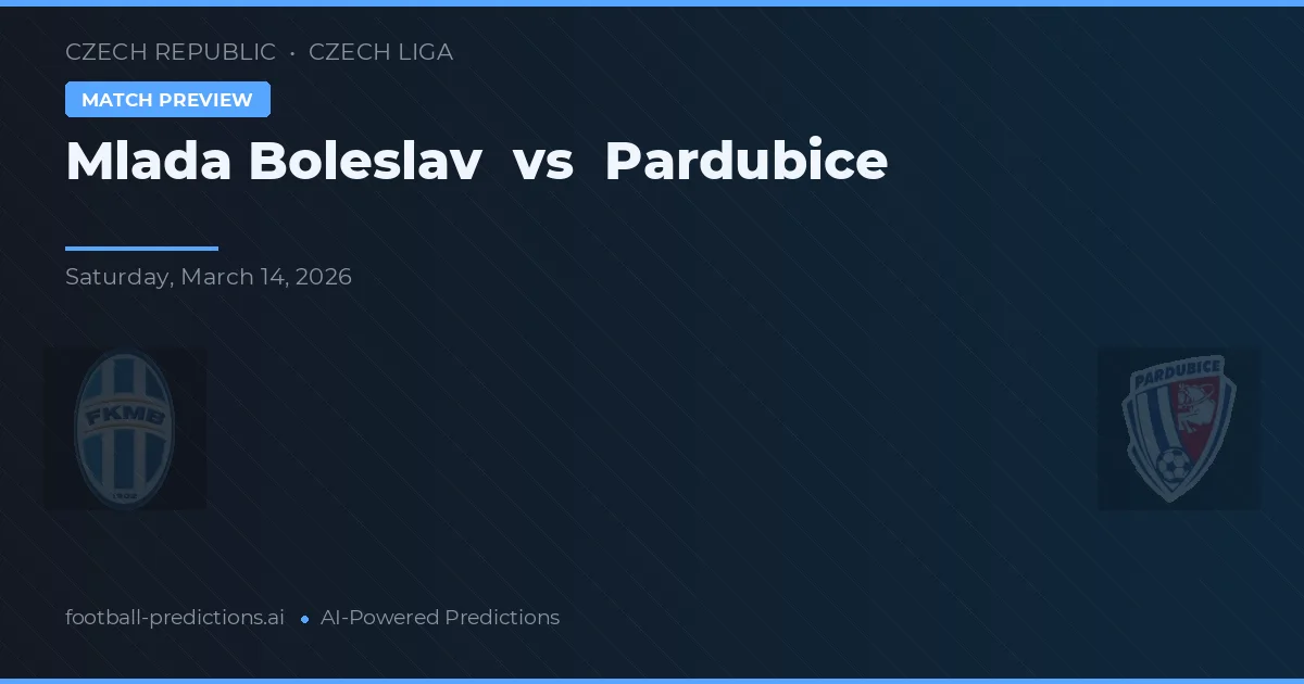 Mladá Boleslav vs Pardubice — předpověď a náhled zápasu