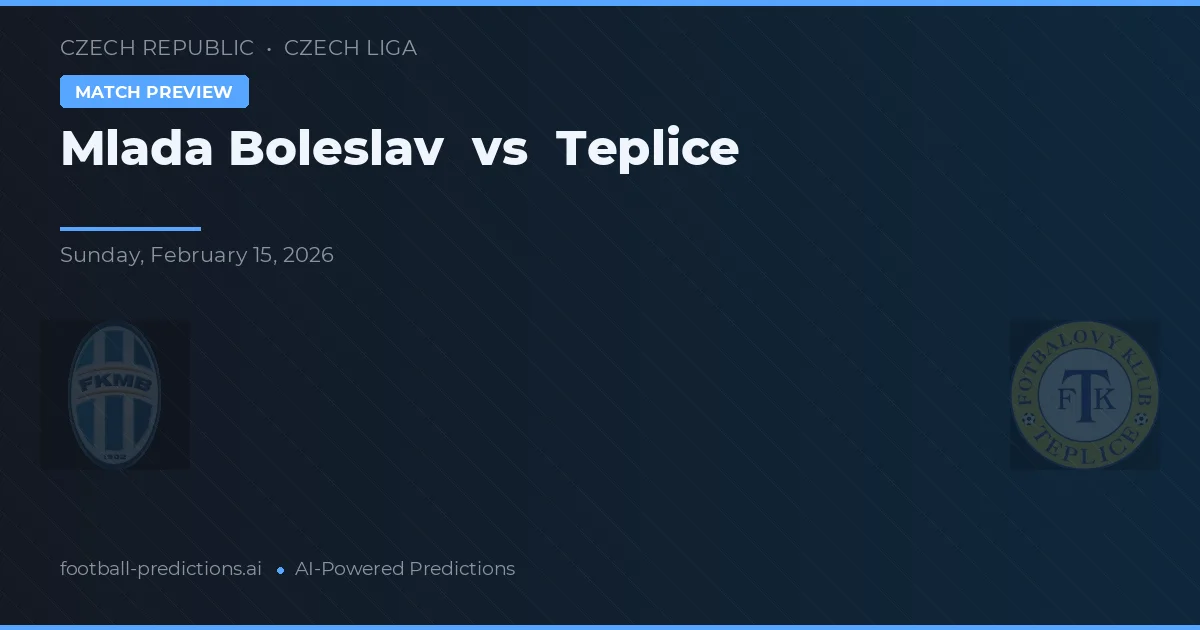 Mladá Boleslav vs Teplice — předpověď a náhled zápasu