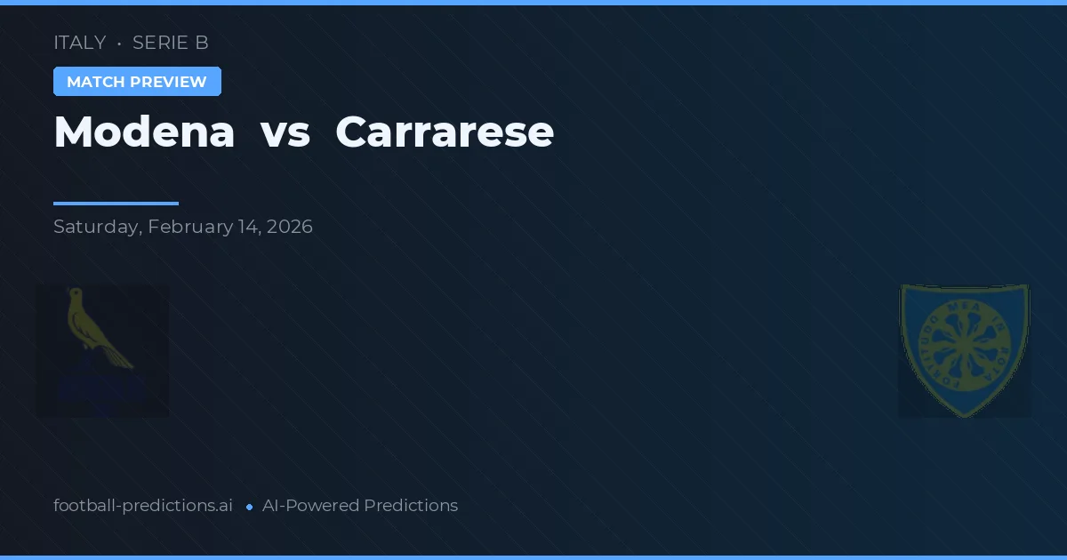 Modena vs Carrarese — předpověď a náhled zápasu