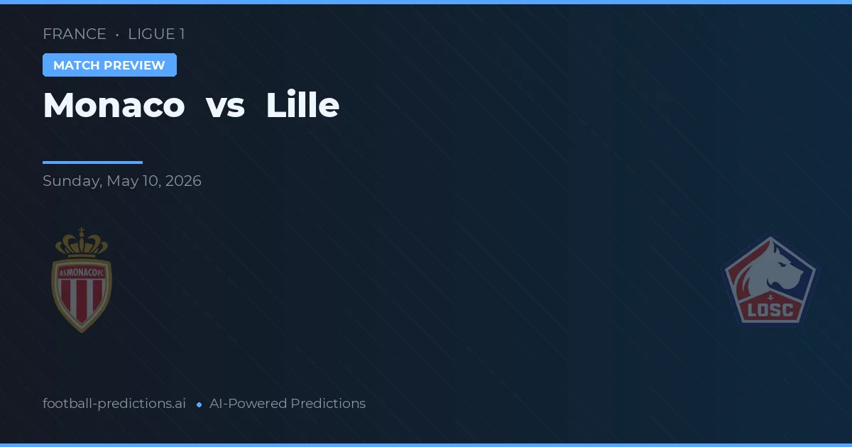 Monaco vs Lille — předpověď a náhled zápasu