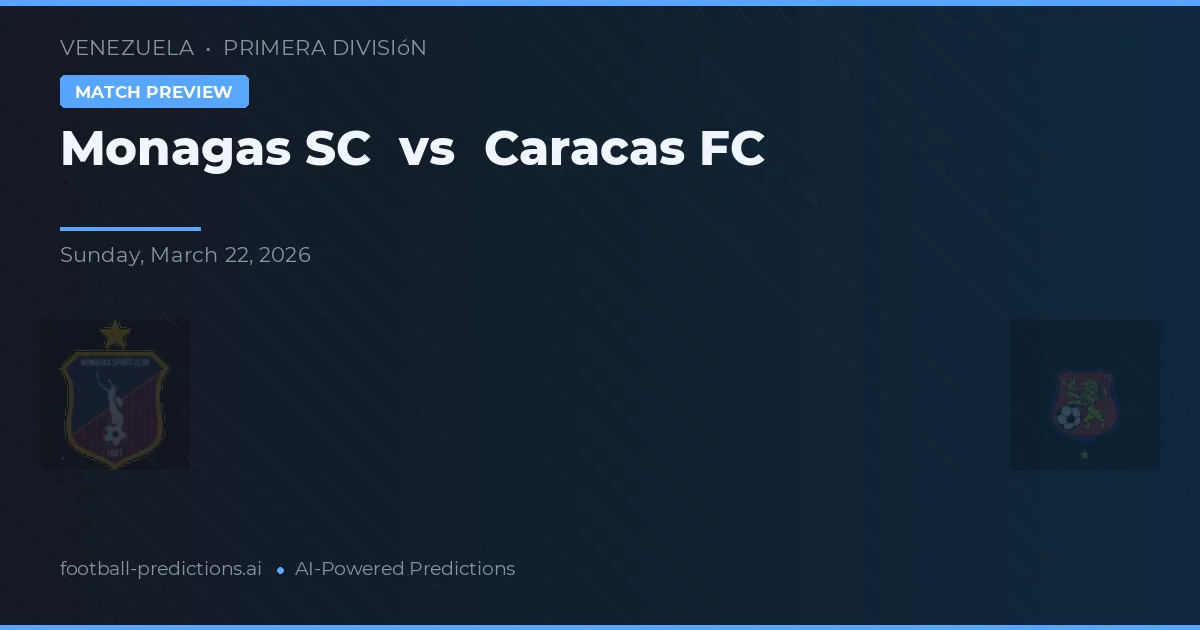 Monagas SC vs Caracas FC — předpověď a náhled zápasu