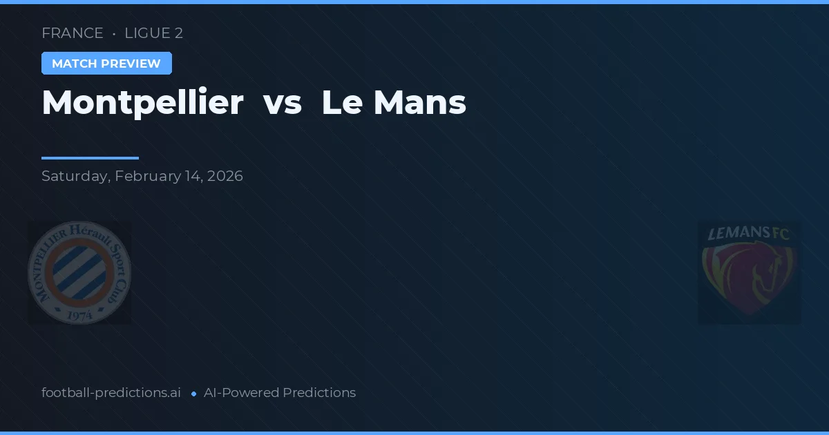 Montpellier vs Le Mans — předpověď a náhled zápasu