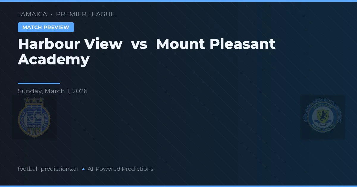 Harbour View vs Mount Pleasant Academy — předpověď a náhled zápasu
