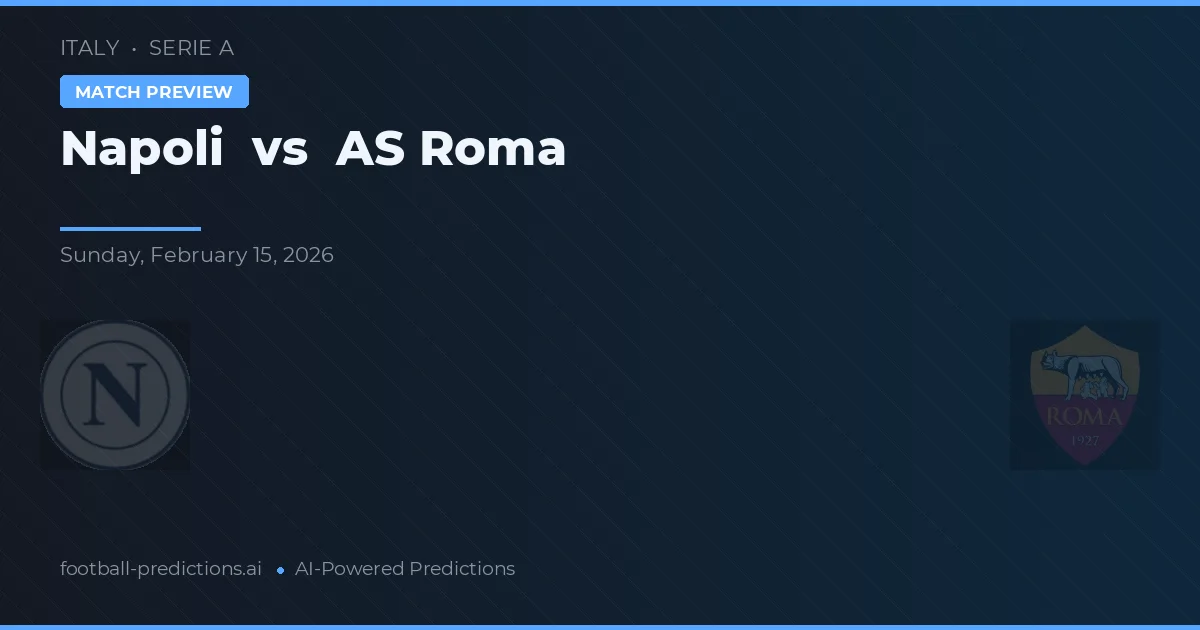 Napoli vs AS Řím — předpověď a náhled zápasu