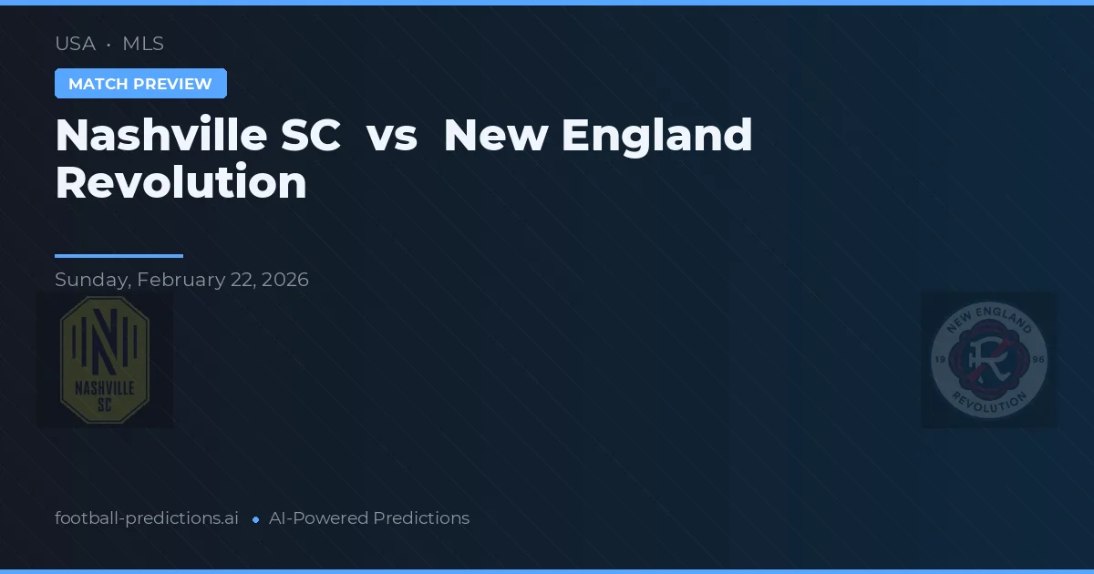 Nashville SC vs New England Revolution — předpověď a náhled zápasu