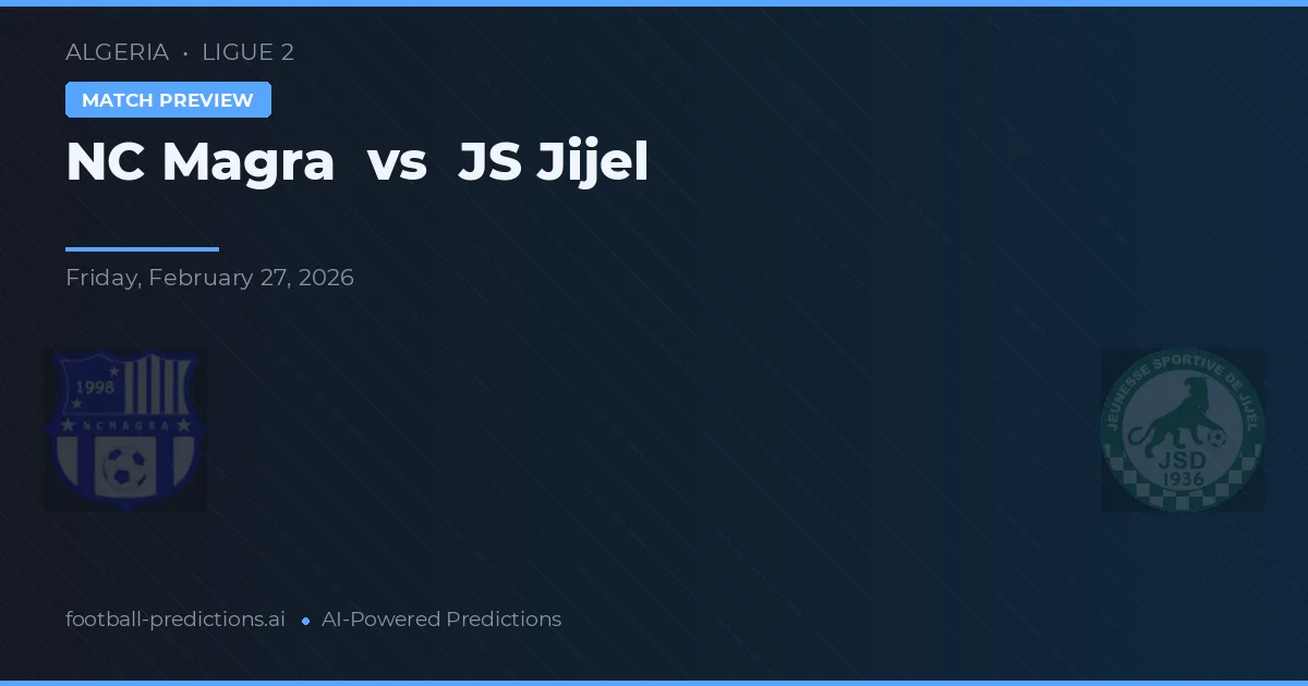 NC Magra vs JS Jijel — předpověď a náhled zápasu