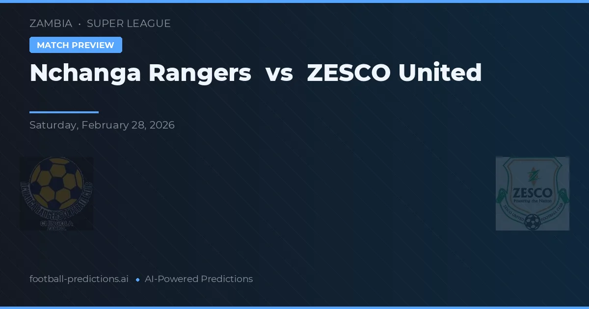 Nchanga Rangers vs ZESCO United — předpověď a náhled zápasu