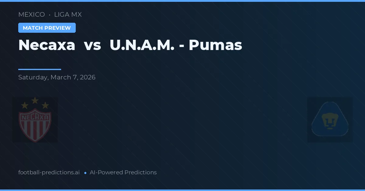 Necaxa vs U.N.A.M. - Pumas — předpověď a náhled zápasu