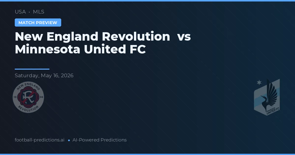 New England Revolution vs Minnesota United FC — předpověď a náhled zápasu