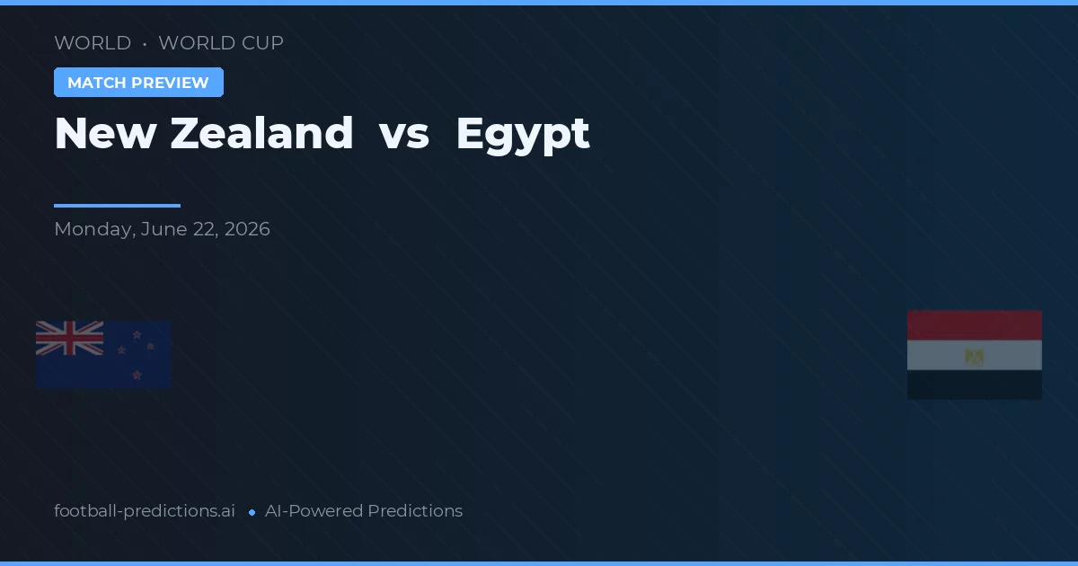 Nový Zéland vs Egypt — předpověď a náhled zápasu