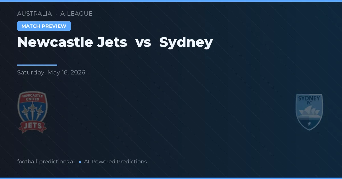 Newcastle Jets vs Sydney — předpověď a náhled zápasu