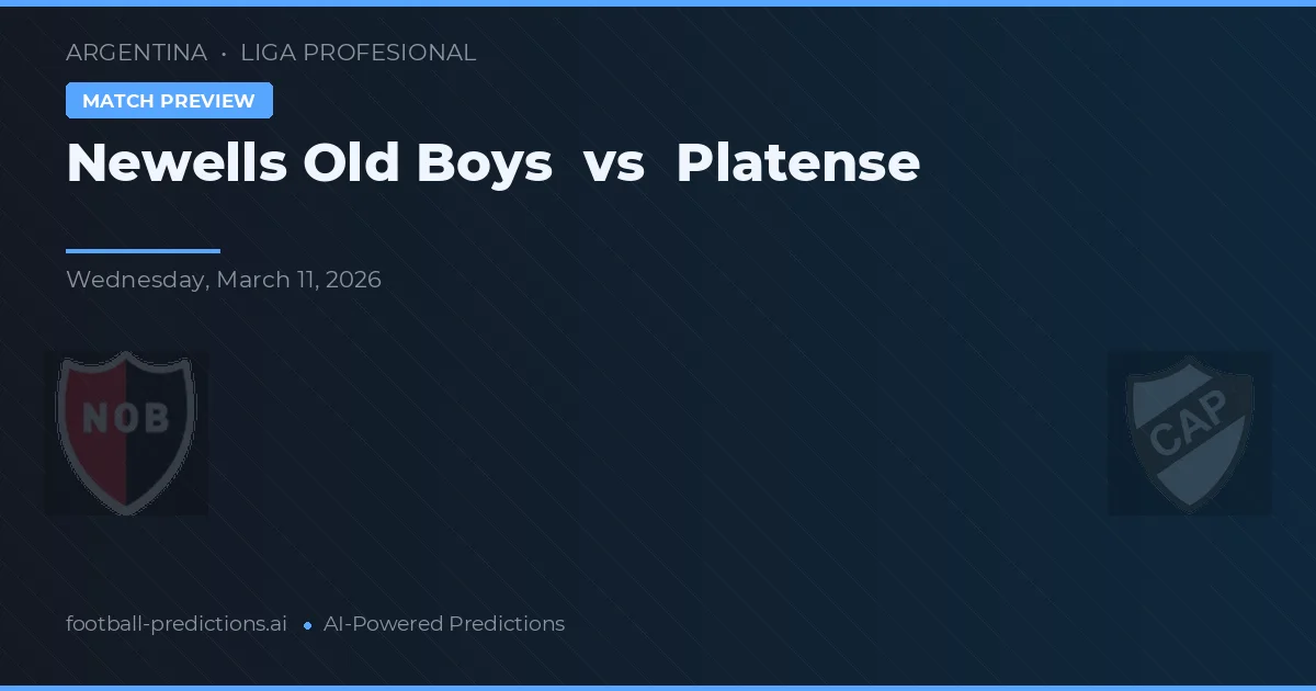 Newell's Old Boys vs Platense — předpověď a náhled zápasu