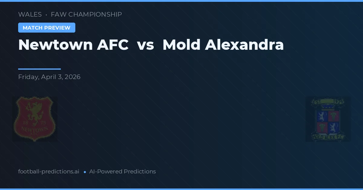 Newtown AFC vs Mold Alexandra — předpověď a náhled zápasu
