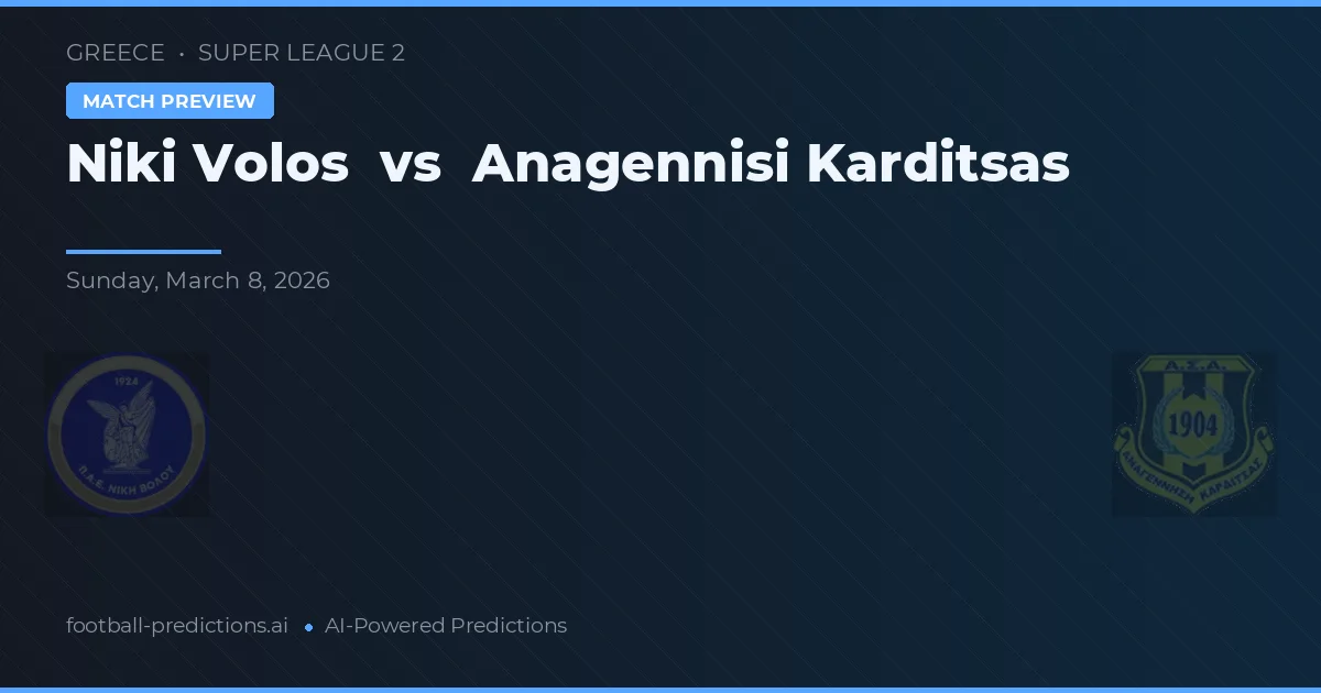 Niki Volos vs Anagennisi Karditsa — předpověď a náhled zápasu