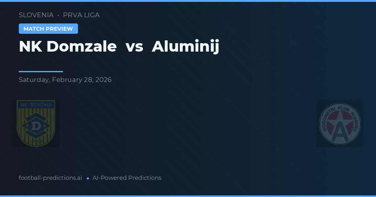 NK Domžale vs Aluminij — předpověď a náhled zápasu