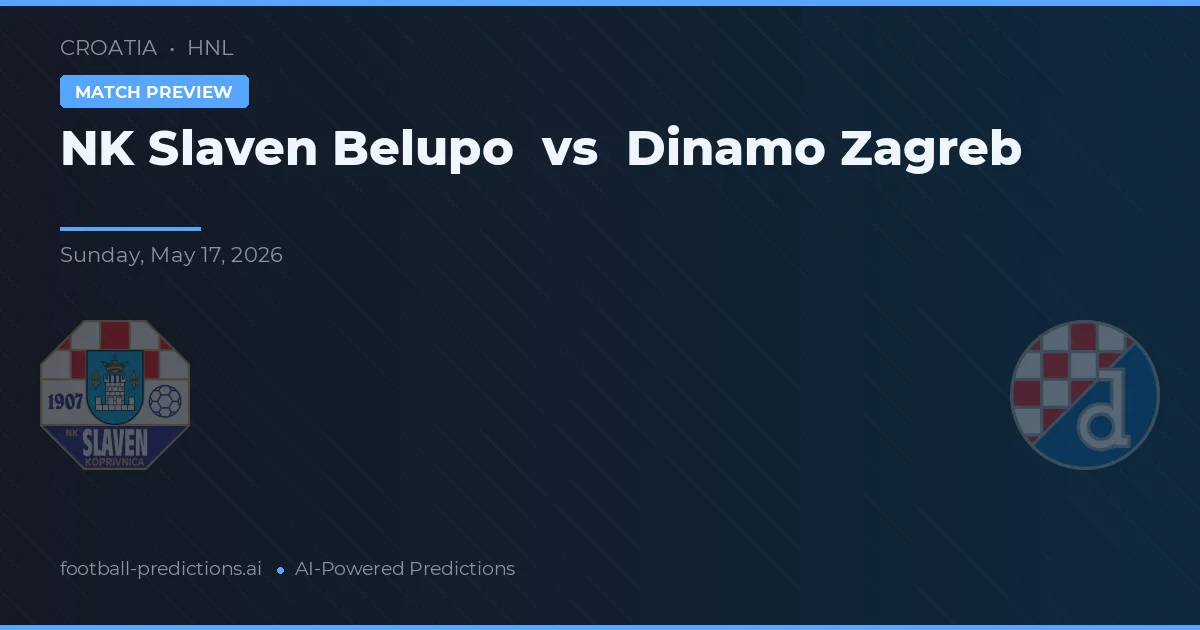 NK Slaven Belupo vs Dinamo Záhřeb — předpověď a náhled zápasu
