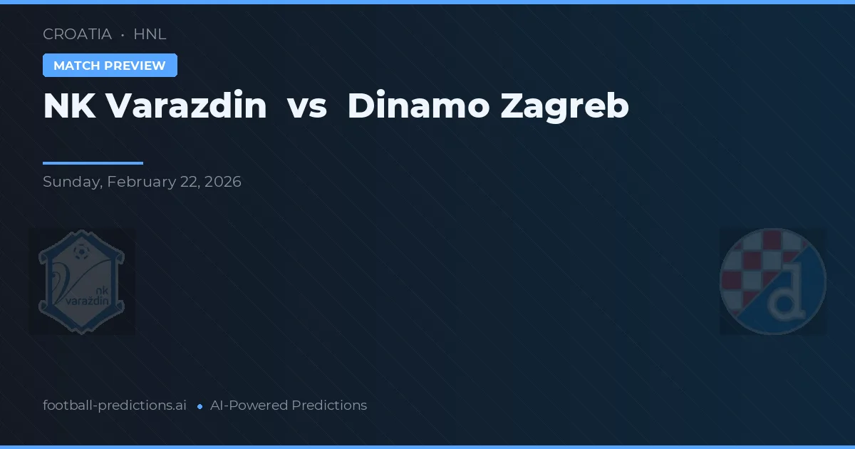 NK Varaždin vs Dinamo Záhřeb — předpověď a náhled zápasu