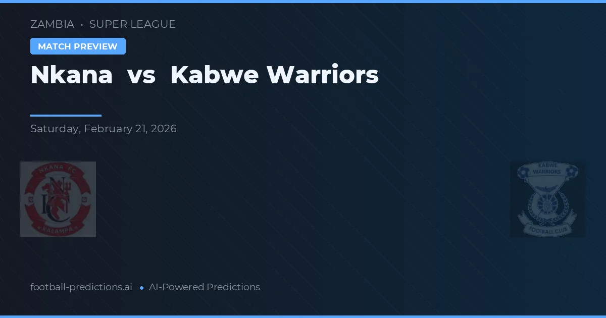 Nkana vs Kabwe Warriors — předpověď a náhled zápasu