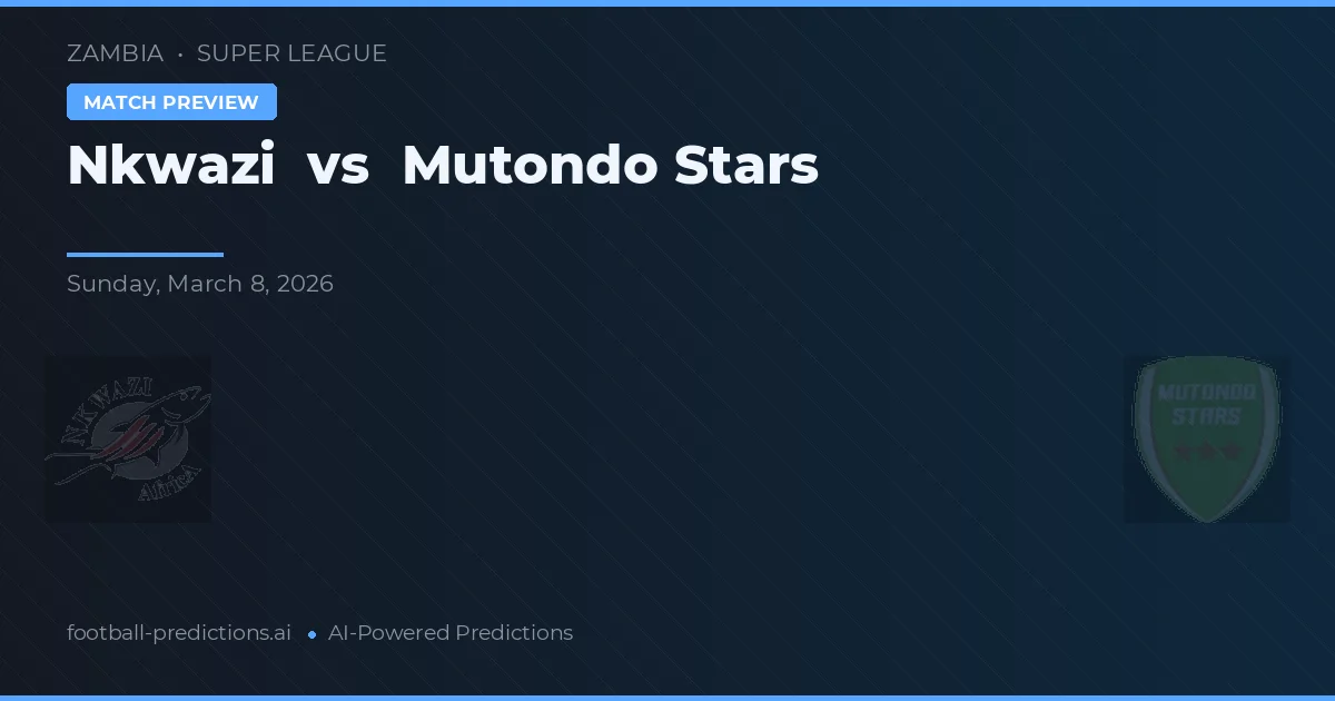 Nkwazi vs Mutondo Stars — předpověď a náhled zápasu