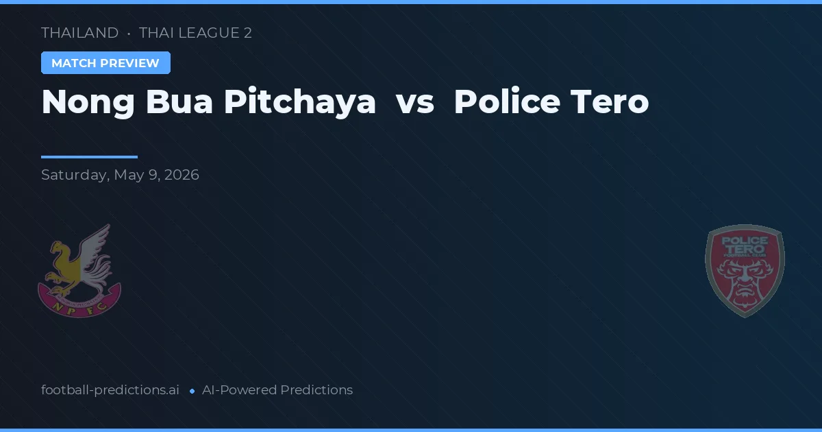 Nong Bua Pitchaya vs Police Tero — předpověď a náhled zápasu