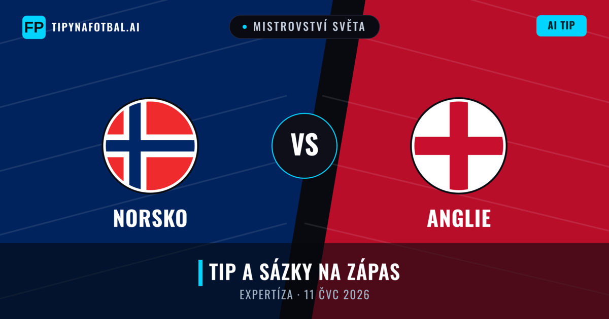 Norsko vs Anglie — předpověď a náhled zápasu
