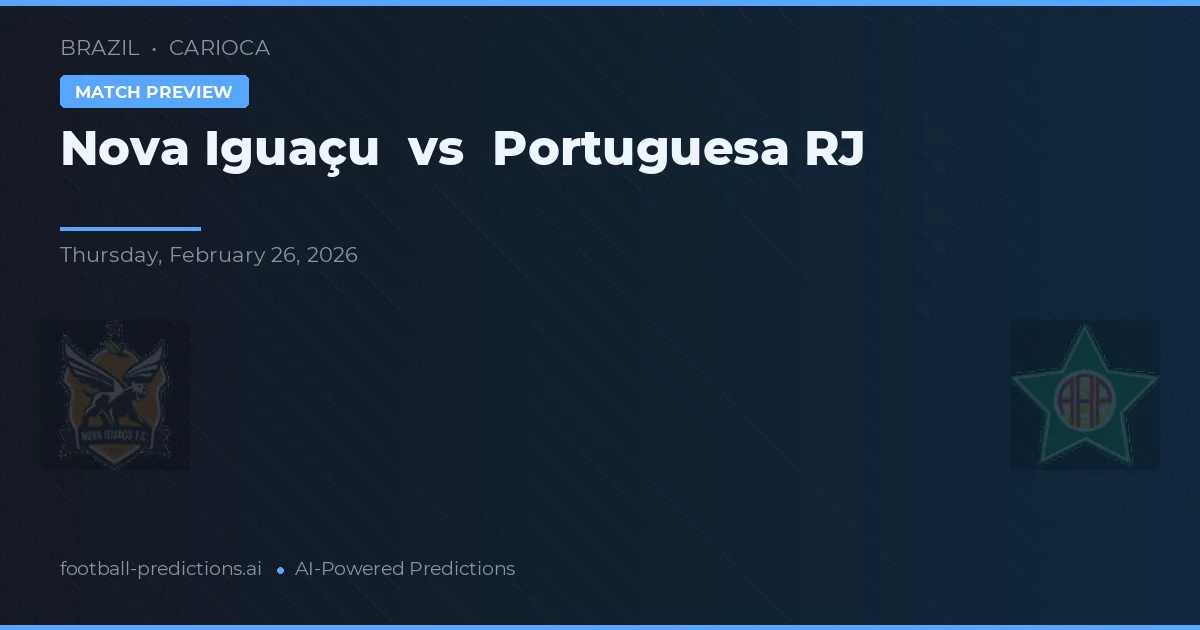 Nova Iguaçu vs Portuguesa RJ — předpověď a náhled zápasu