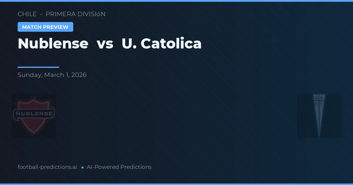 Nublense vs U. Católica — předpověď a náhled zápasu