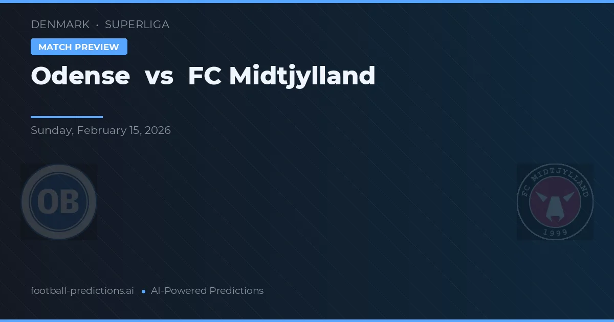Odense vs FC Midtjylland — předpověď a náhled zápasu