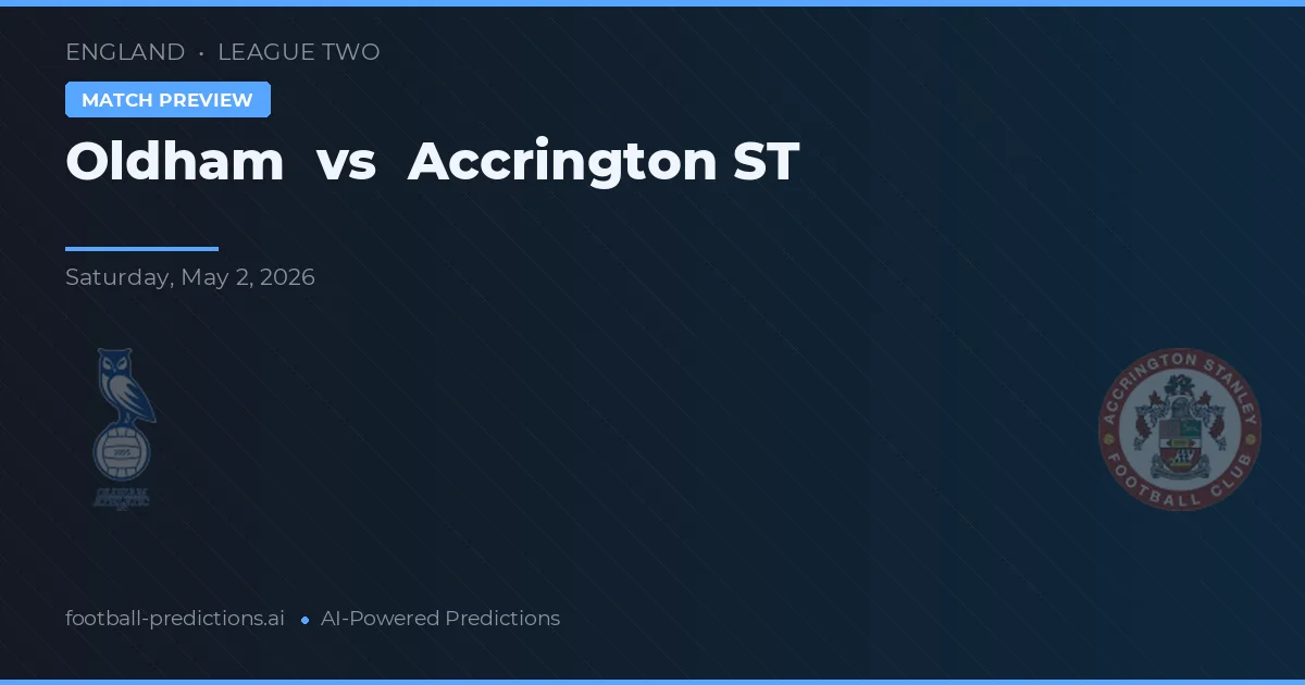 Oldham vs Accrington Stanley preview