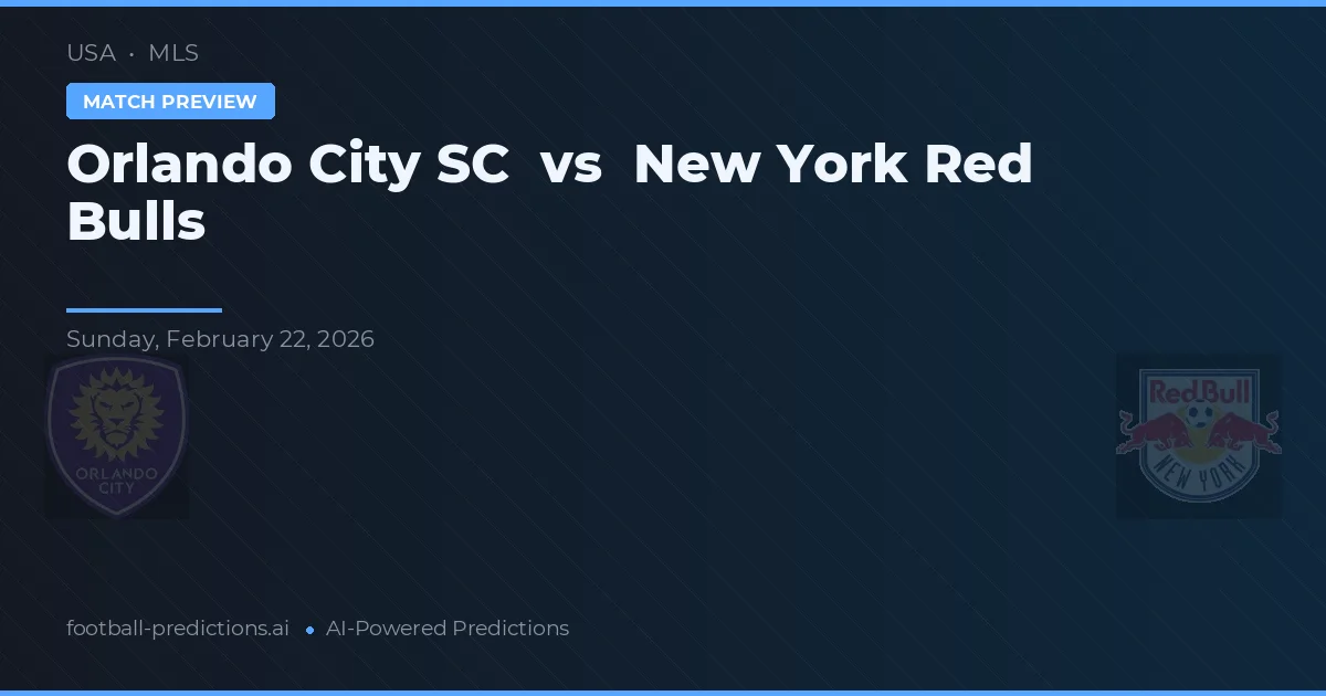 Orlando City SC vs New York Red Bulls — předpověď a náhled zápasu