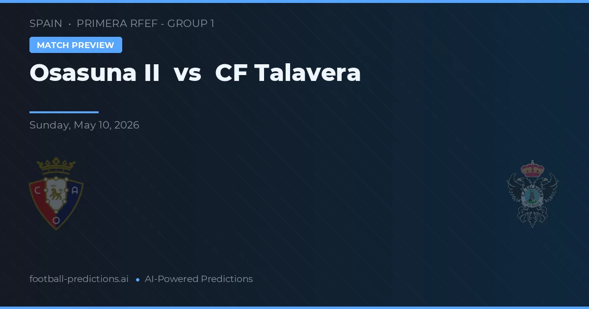 Burgos vs CF Talavera — předpověď a náhled zápasu