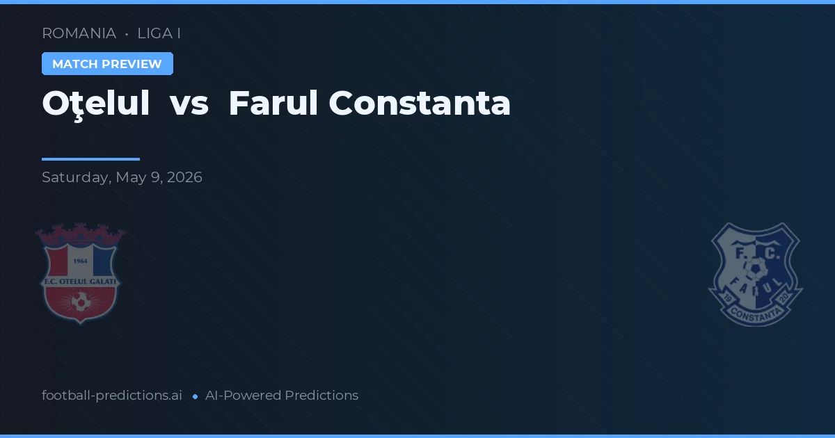 Oţelul vs Farul Constanța — předpověď a náhled zápasu