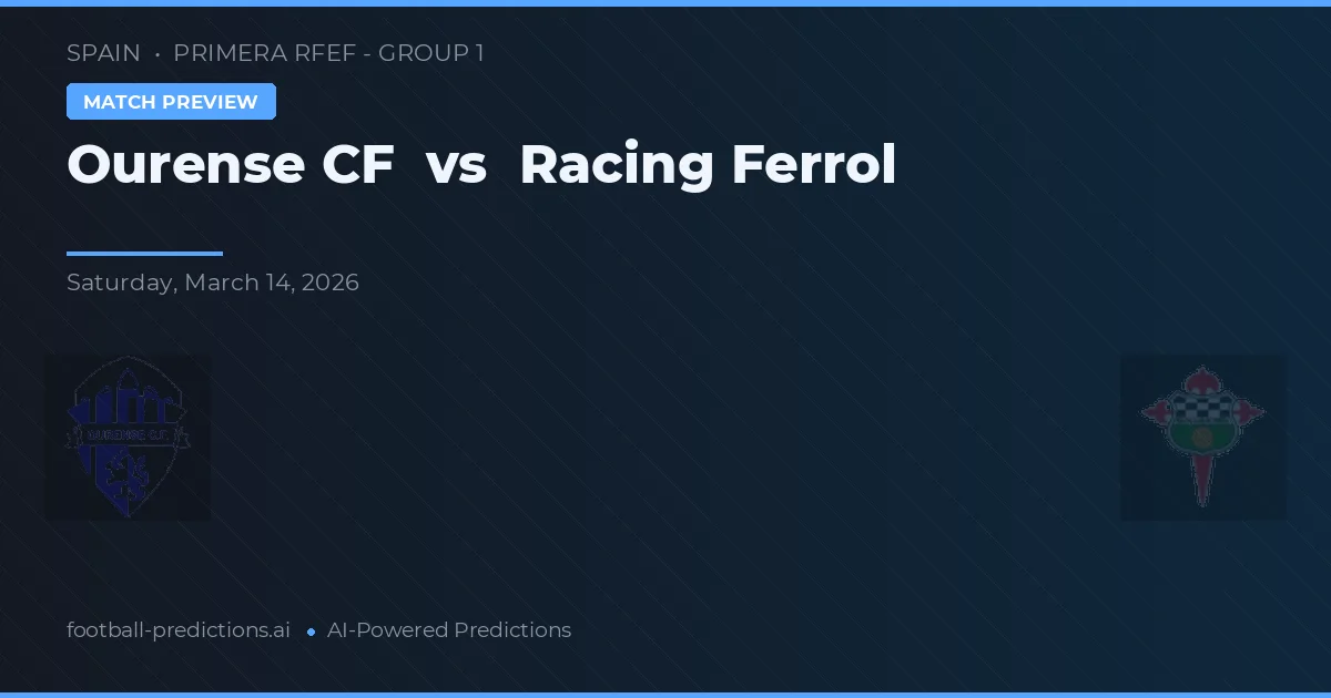 Ourense CF vs Racing Ferrol — předpověď a náhled zápasu