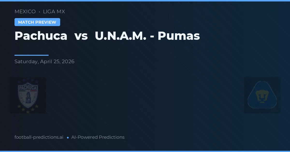 CF Pachuca vs U.N.A.M. - Pumas — předpověď a náhled zápasu