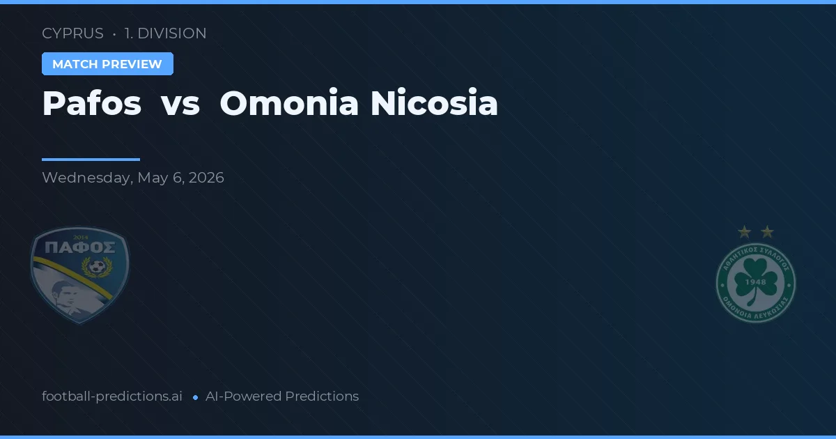 Pafos vs Omonia Nikózie preview