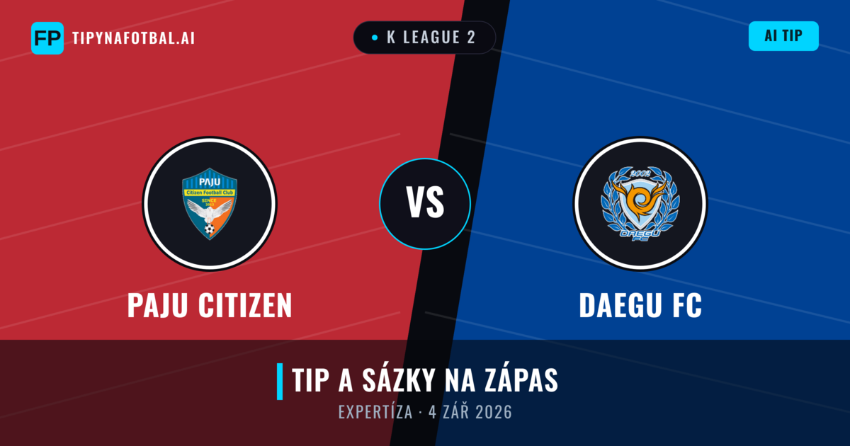 Paju Citizen vs Daegu FC — předpověď a náhled zápasu