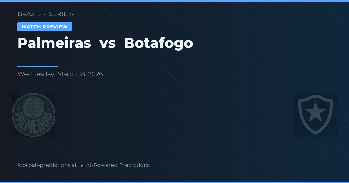 Palmeiras vs Botafogo — předpověď a náhled zápasu