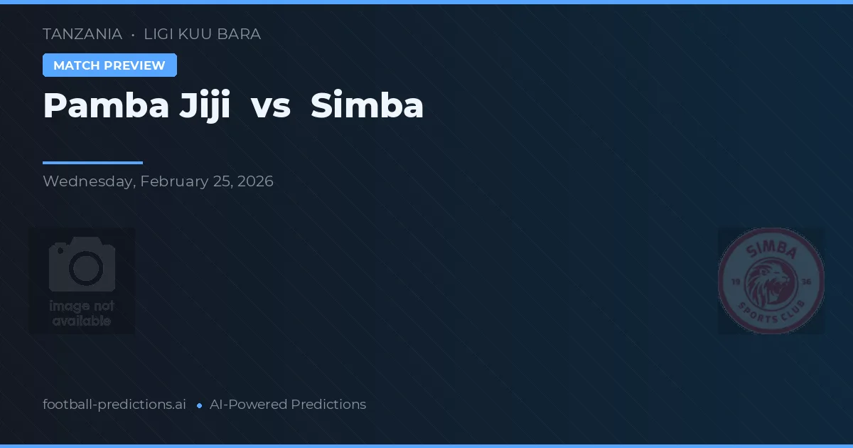 Pamba Jiji vs Simba — předpověď a náhled zápasu