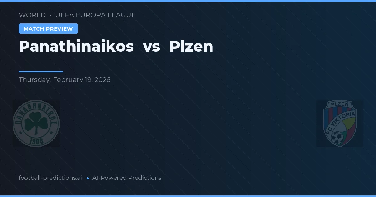 Panathinaikos vs Plzeň — předpověď a náhled zápasu
