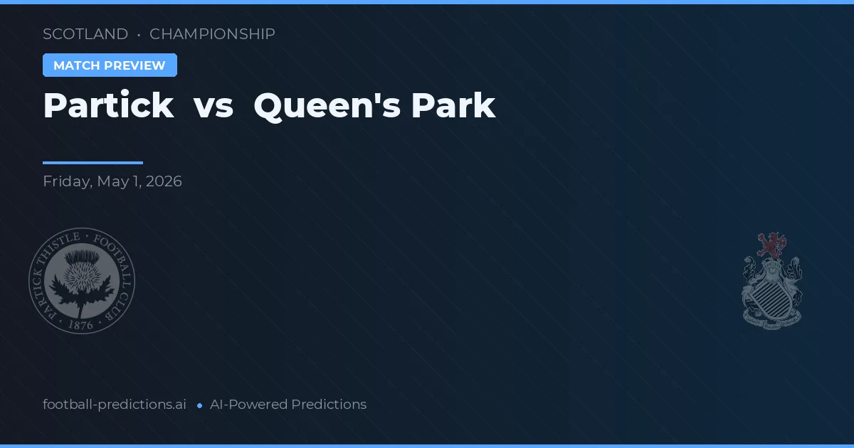 Partick Thistle vs Queen's Park — předpověď a náhled zápasu