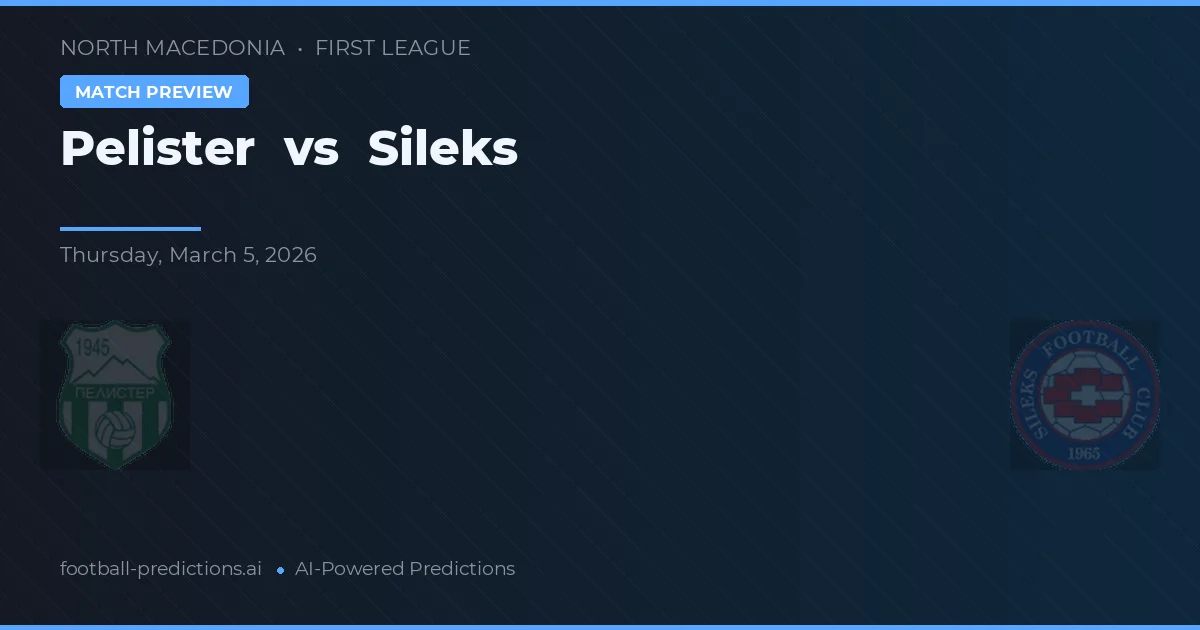 Pelister vs Sileks — předpověď a náhled zápasu