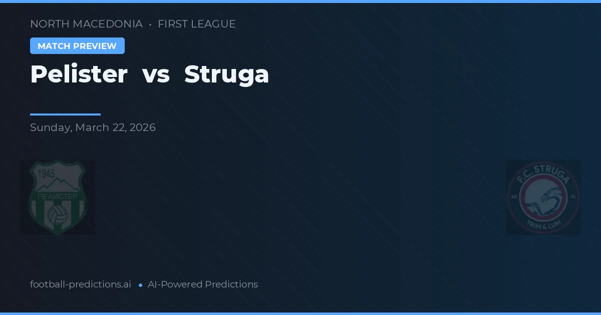 Pelister vs Struga — předpověď a náhled zápasu