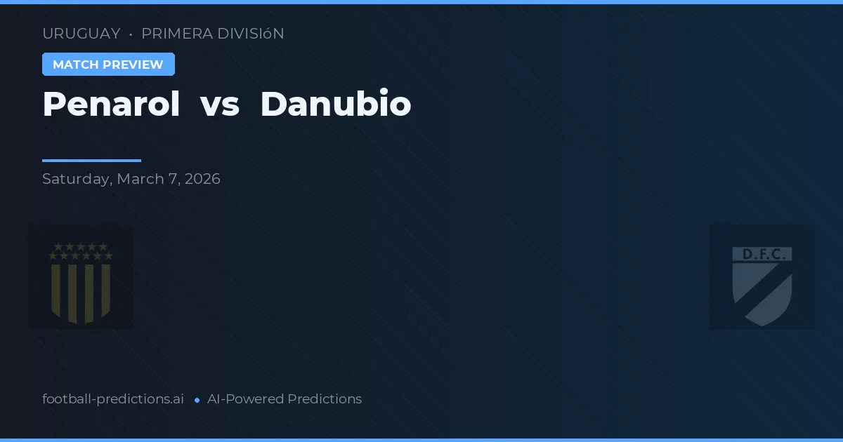 Peñarol vs Danubio — předpověď a náhled zápasu