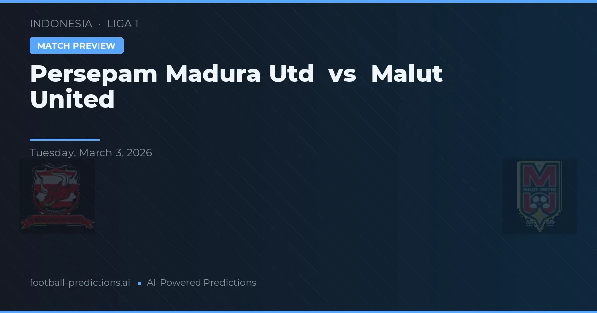 Persepam Madura Utd vs Malut United — předpověď a náhled zápasu