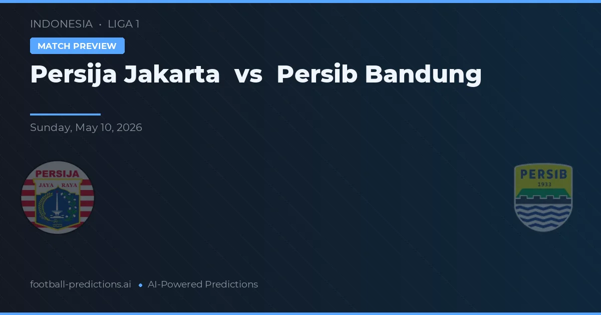Persija Jakarta vs Persib Bandung — předpověď a náhled zápasu