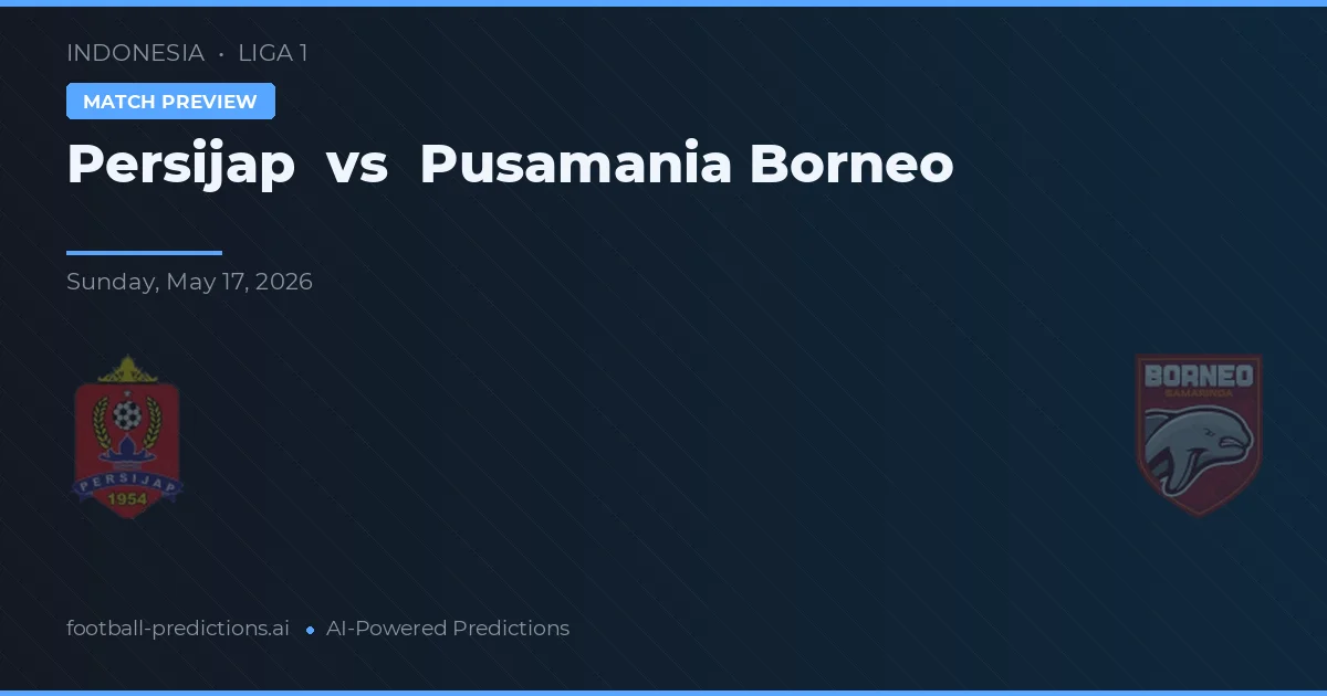 Persijap vs Pusamania Borneo — předpověď a náhled zápasu
