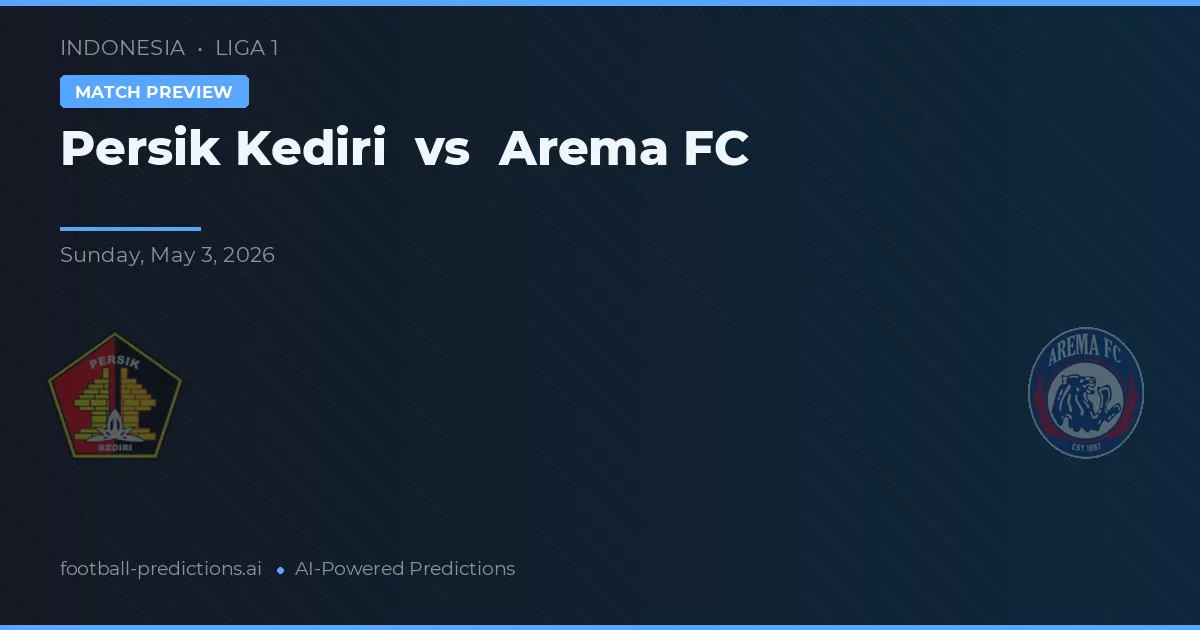 Persik Kediri vs Arema FC — předpověď a náhled zápasu