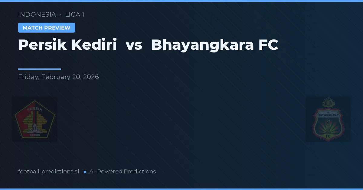 Persik Kediri vs Bhayangkara FC — předpověď a náhled zápasu